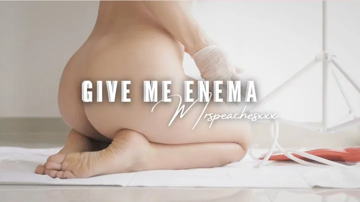 Give me an enema wearing med glove