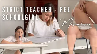 Pee schoolgirl - strict math teacher