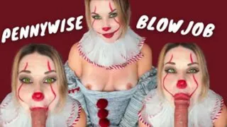 Pennywise ask you give her suck your dick POV Clown Facefuck