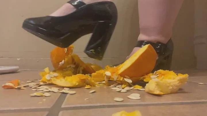 Crushing pumpkin