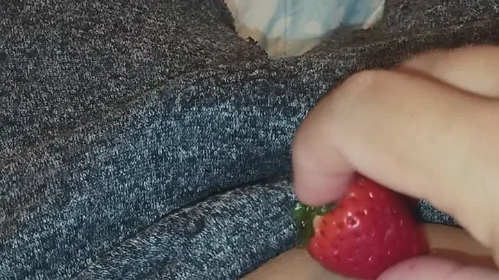 Strawberries through my belly