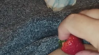 Strawberries through my belly