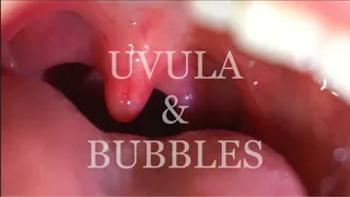 Uvula and Bubbles inside mouth