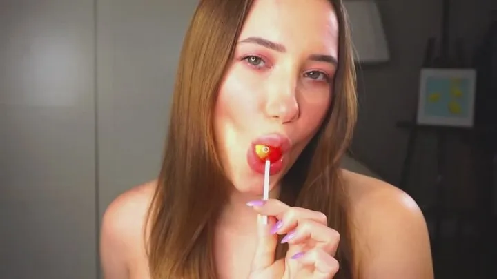 Lick my lollipop while gazing on you