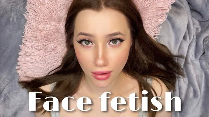 Face fetish with eye gazing video