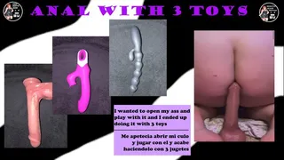 ANAL WITH 3 TOYS