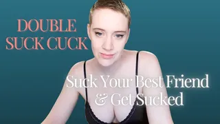 Double Suck Cuck - Short Haired Femdom Make Me Bi Cuck Fantasy