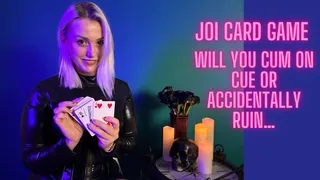 JOI card game - keep focused or you may ruin