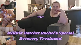 SSBBW Ratchet Rachel's Special Recovery Treatment with a BJ and Cowgirl Rides