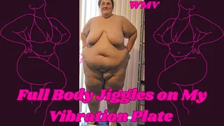 SSBBW Rachel Full Body Jiggles on a Vibration Plate