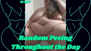 SSBBW Rachel Tries to Squat and Pee and Fails