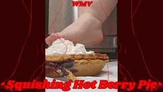 SSBBW Rachel Squishes a Hot Gooey Pie with Her BBW Feet