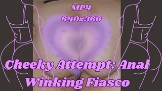 Cheeky Attempt: SSBBW Rachel's Anal Winking Fiasco