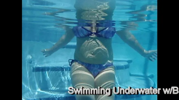 Old Collection- Underwater swimming with bathing suit on