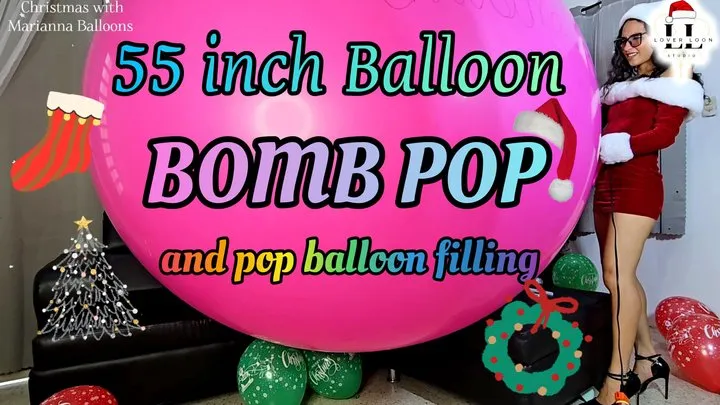 Merry Christmas 55 inch balloon and surprise included