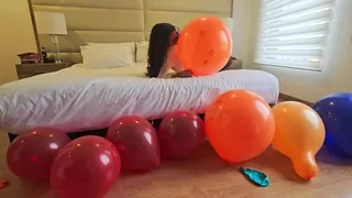 Popping balloons in stilettos