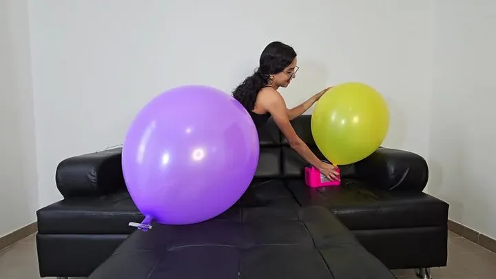 SIT TO POP WITH CHINESE BALLOONS (UNEXPECTED ENDING)