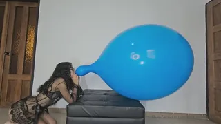 Great Blow to pop with 40 inch long neck cattex balloon