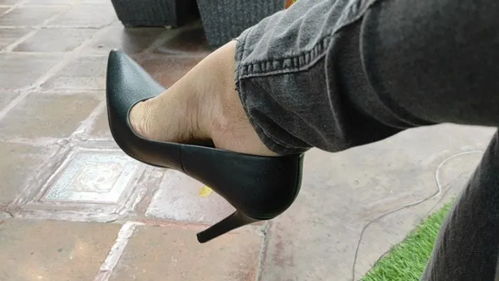 Alicia and her stiletto heels dangling from her beautiful feet (2)