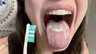 Mouth Tour While Brushing Teeth