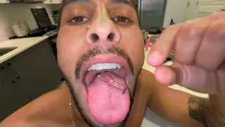 "Down My Throat U Go!" Latino Giant Swallows Loser