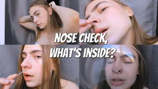 Examination of the nose and nasal flexibility