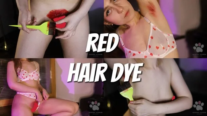 I dye my body hair red