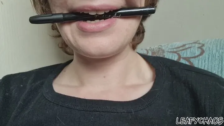 Holding a pen with my teeth while not being allowed to swallow for 10 minutes