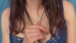 Pearl Necklace JOI with Bonus Oil