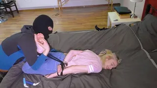 Emma tickled in hogtie