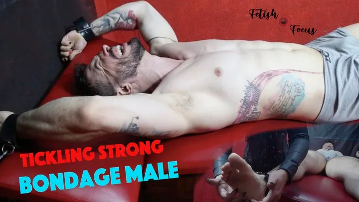 Tickling strong bondage male - Foot and upperbody tickling strong male with a lot of female domination