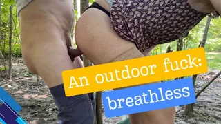 An outdoor fuck: breathless