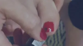 Changing the nail polish on My fingers