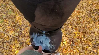 Sloppy Groping Hot Ass of Sexy Brunette in the Park