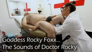 The Sounds of Doctor Rocky: Goddess Rocky Foxx Probes His Eager Cock with Metal Sounds