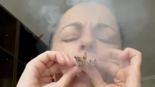 FIVE CIGARETTES AT ONCE