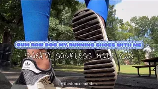 Cum Raw Dog My Running Shoes With Me - Sweaty Sockless Mile Run