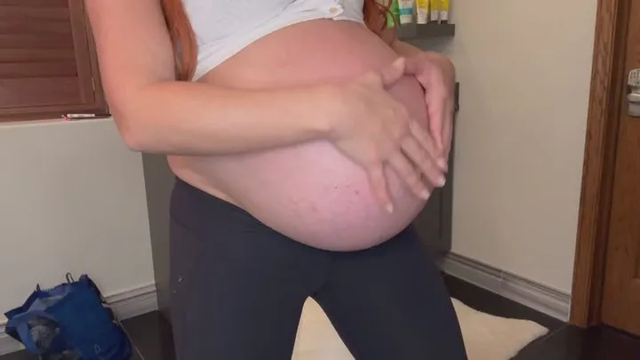 I Let Co-Worker Oil Up My Huge Pregnant Belly Roleplay