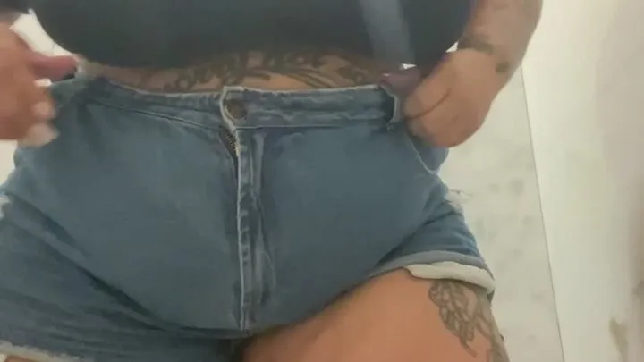 Gorda no Provador da loja ( Turbinada bbw)