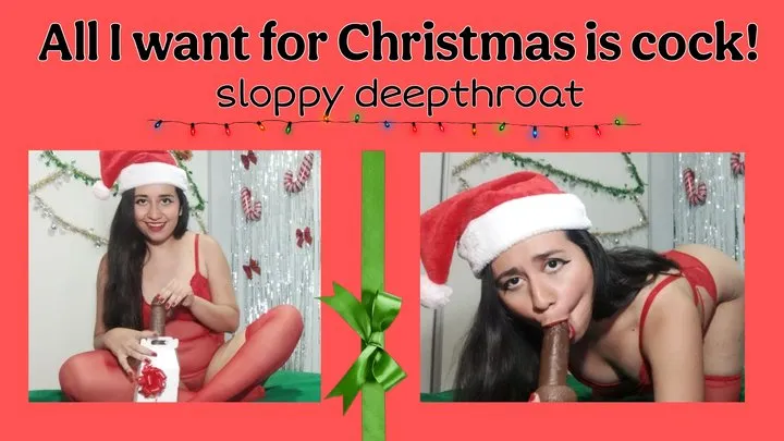 Christmas sloppy deepthroat