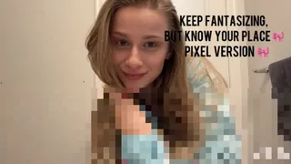 Keep Fantasizing, But Know Your Place pixel