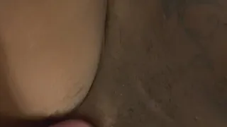 Big dick rubbing on tight little pussy