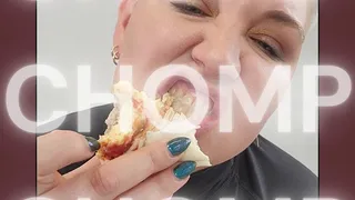 Snacking on Breakfast Burrito - ASMR Chewing and Swallowing