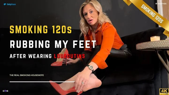 Foot Fetish Fantasy: Smoking 120s and Relaxing Foot Rub