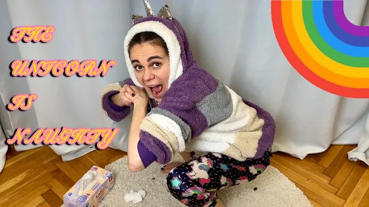 UNICORN IN A FUR COAT CRUSHED A MAGICAL COCK WITH ITS BIG ASS