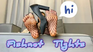 YOU HAVE A CHANCE TO TOUCH THE MOST FETISH LEGS IN FISHNETS