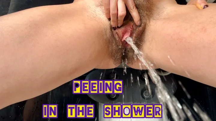 STEPMOTHER PISSES WITH A POWERFUL STREAM IN THE SHOWER ON HER TOES ENG SUB