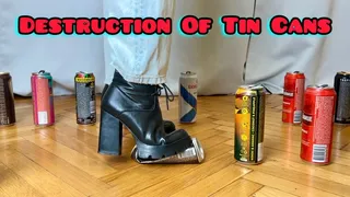 I CRUSH TIN CANS WITH HEAVY HEELED BOOTS