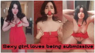 Sexy girl loves being submissive