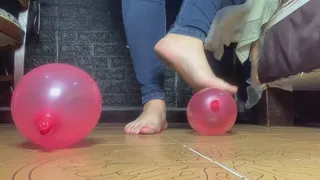 Dirty feet and balloons